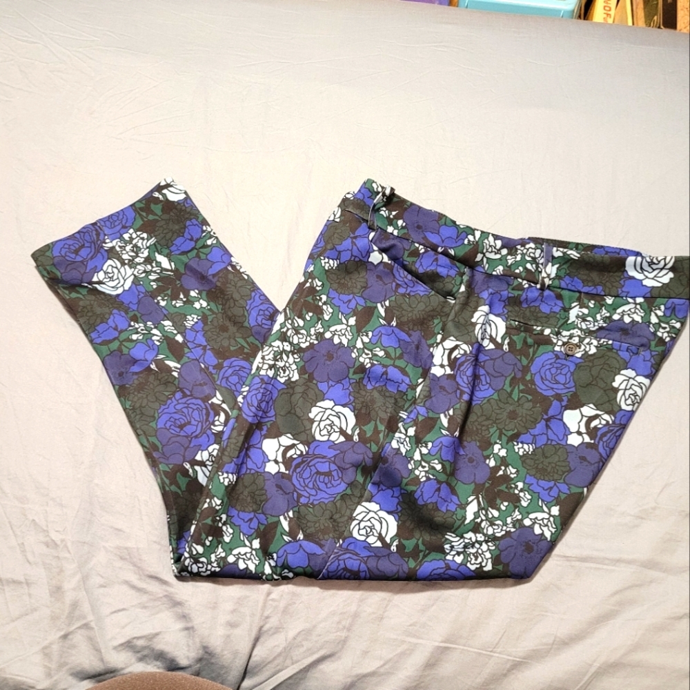 COPY - Eloquii Rose Print Kady Pants plus size 22